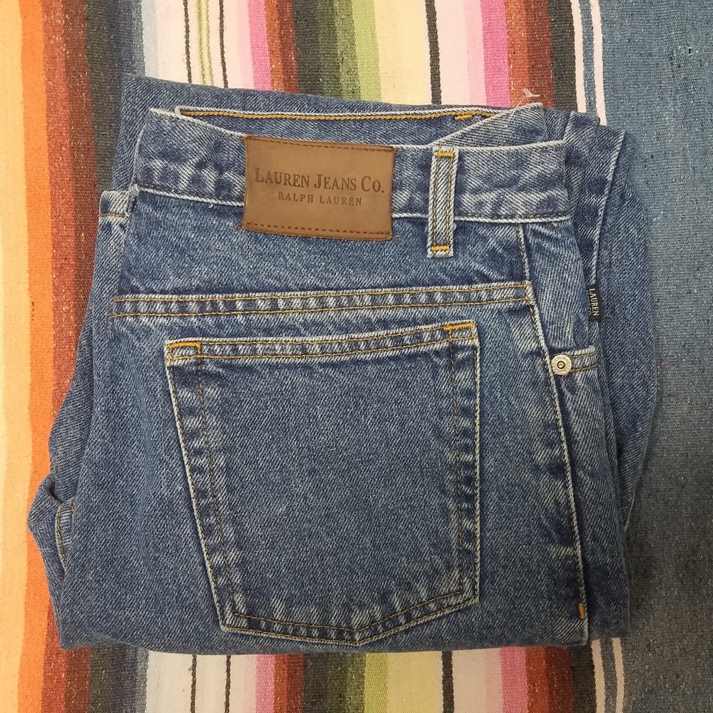 Vintage High Waist Ralph Lauren Mom Jeans. Size 8.